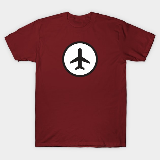 Airplane Sign T-Shirt by Jetmike